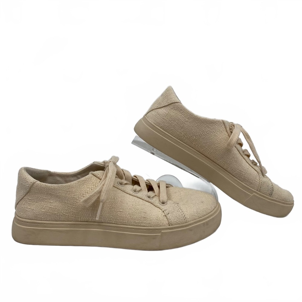 Toms Beige Canvas Sneakers | Womens 7